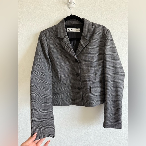 NWT Zara Cropped Blazer - Picture 4 of 6